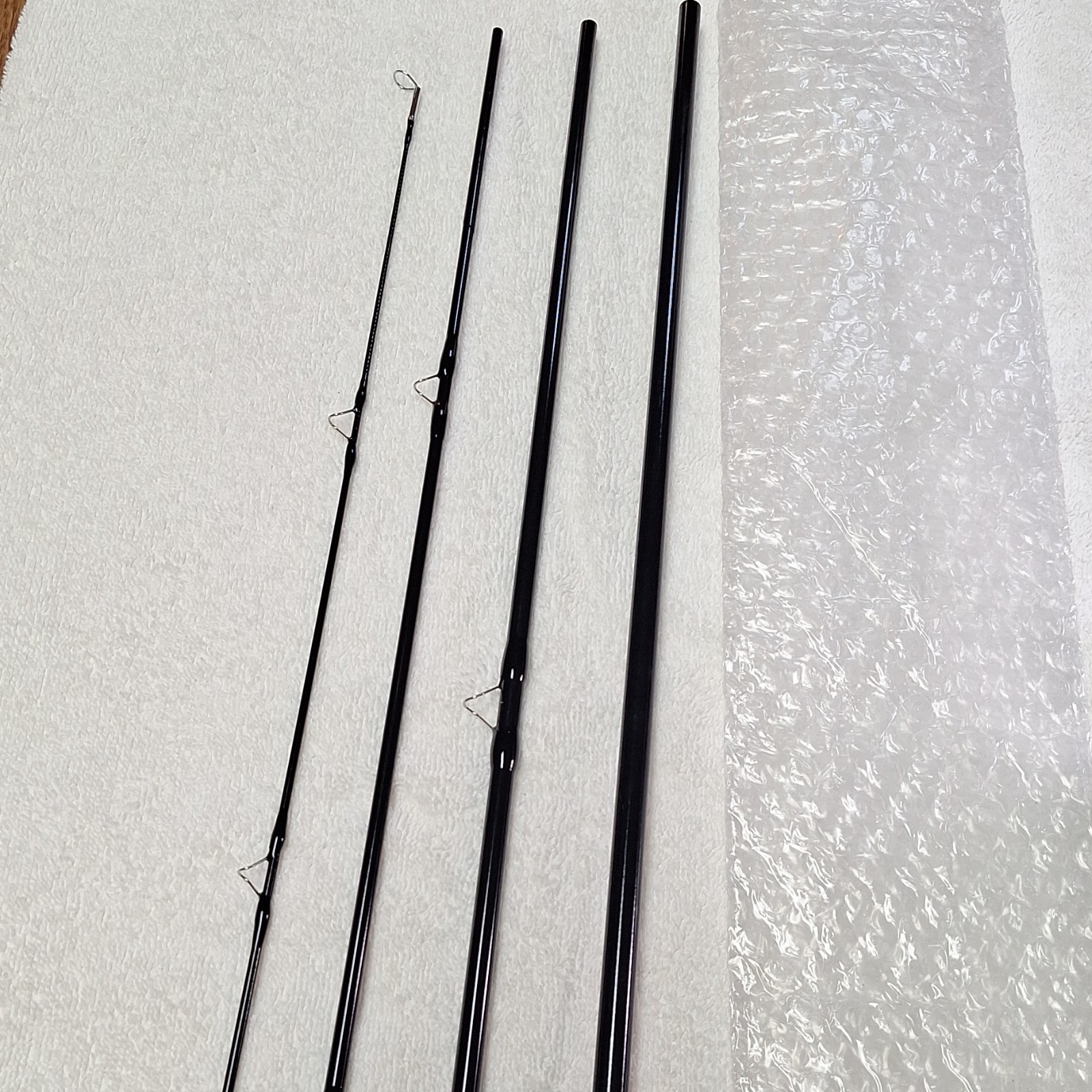 Premium Fishing Rod 4-Section 9′ , 5/6wt Black Carbon Fiber Graphite Fly Rod