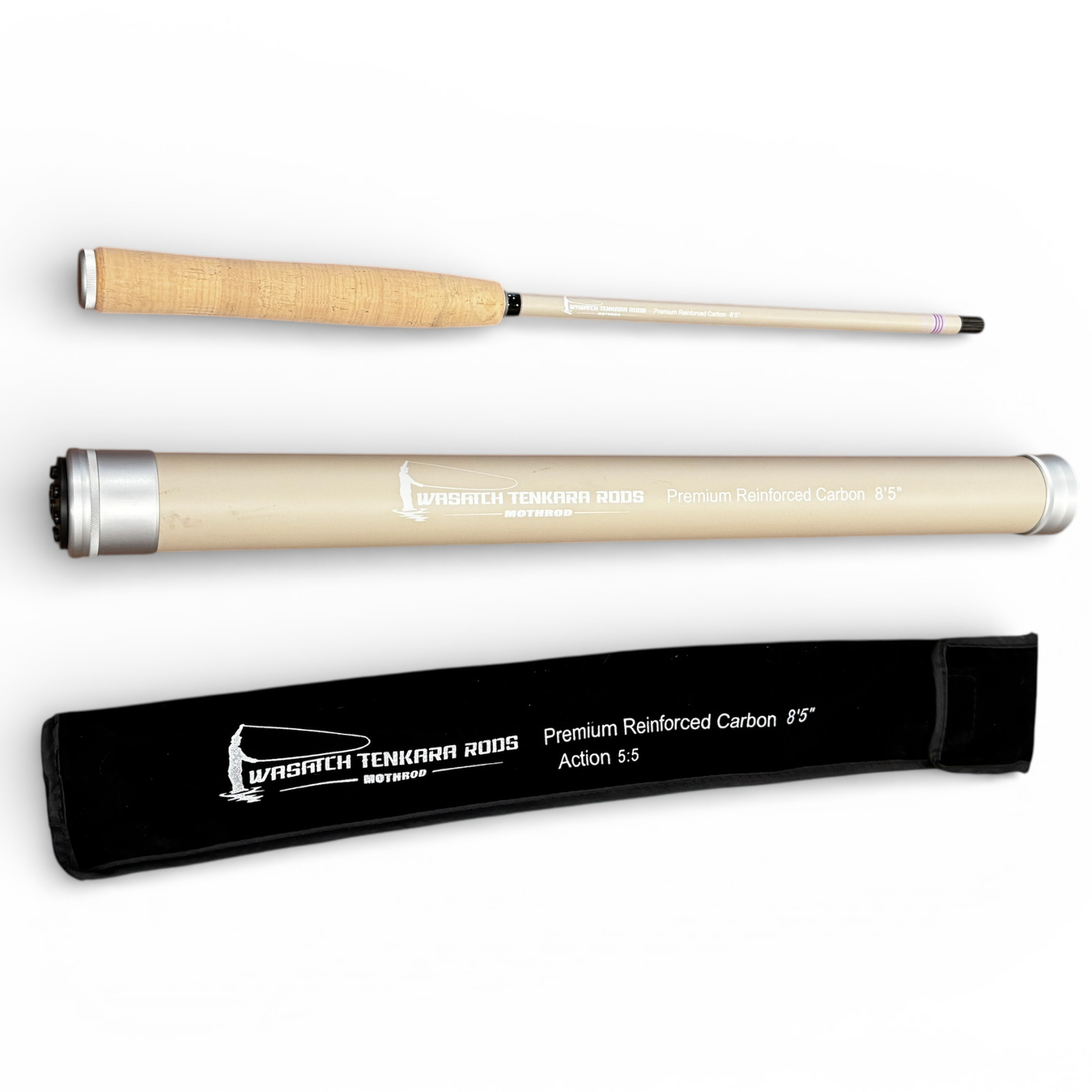 Wasatch MothRod 8’5″ Tenkara Rod 1.9 oz Collapses 16in w/ Rod Tube