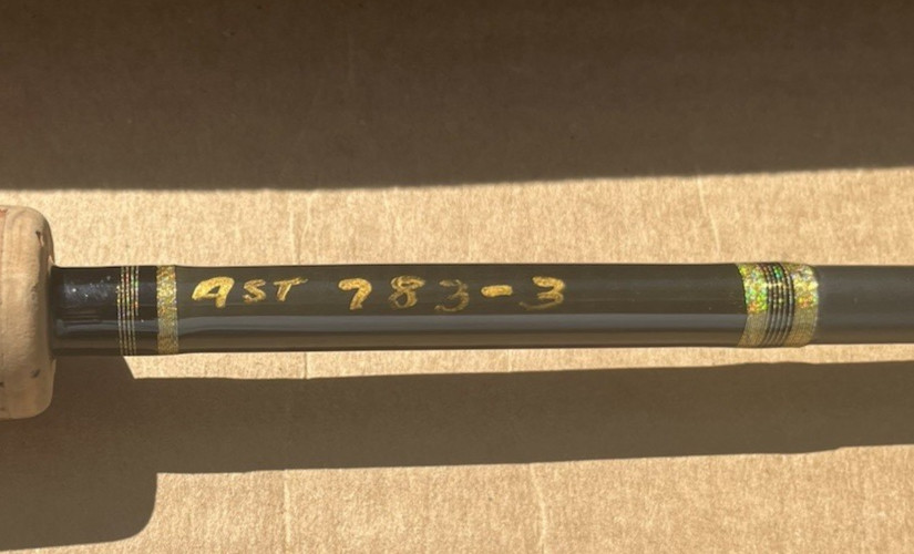 Custom Origina All Star 783 P-3pc. 6′ 6″ Spin. Fuji Titanium Gold Cermet Guides