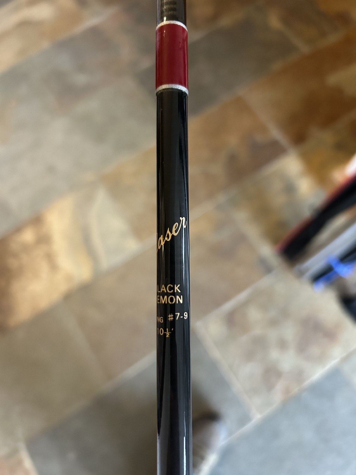 Laser Black demon Fly Fishing Rod 10 & half feet line rating #7-9 two piece