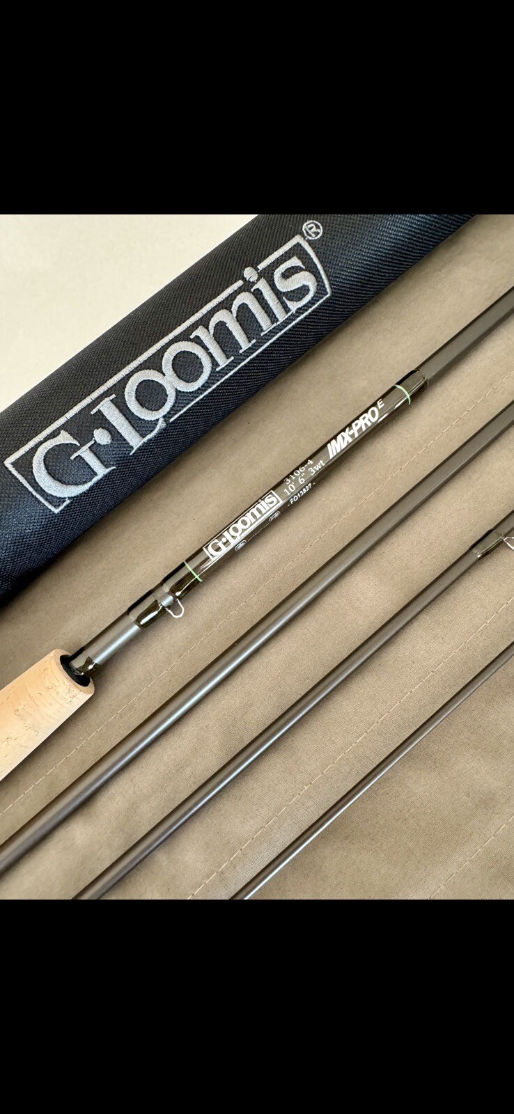**BEAUTIFUL** G LOOMIS IMX PRO EURO NYMPM 2wt 10’ft~4pc fly rod!!!