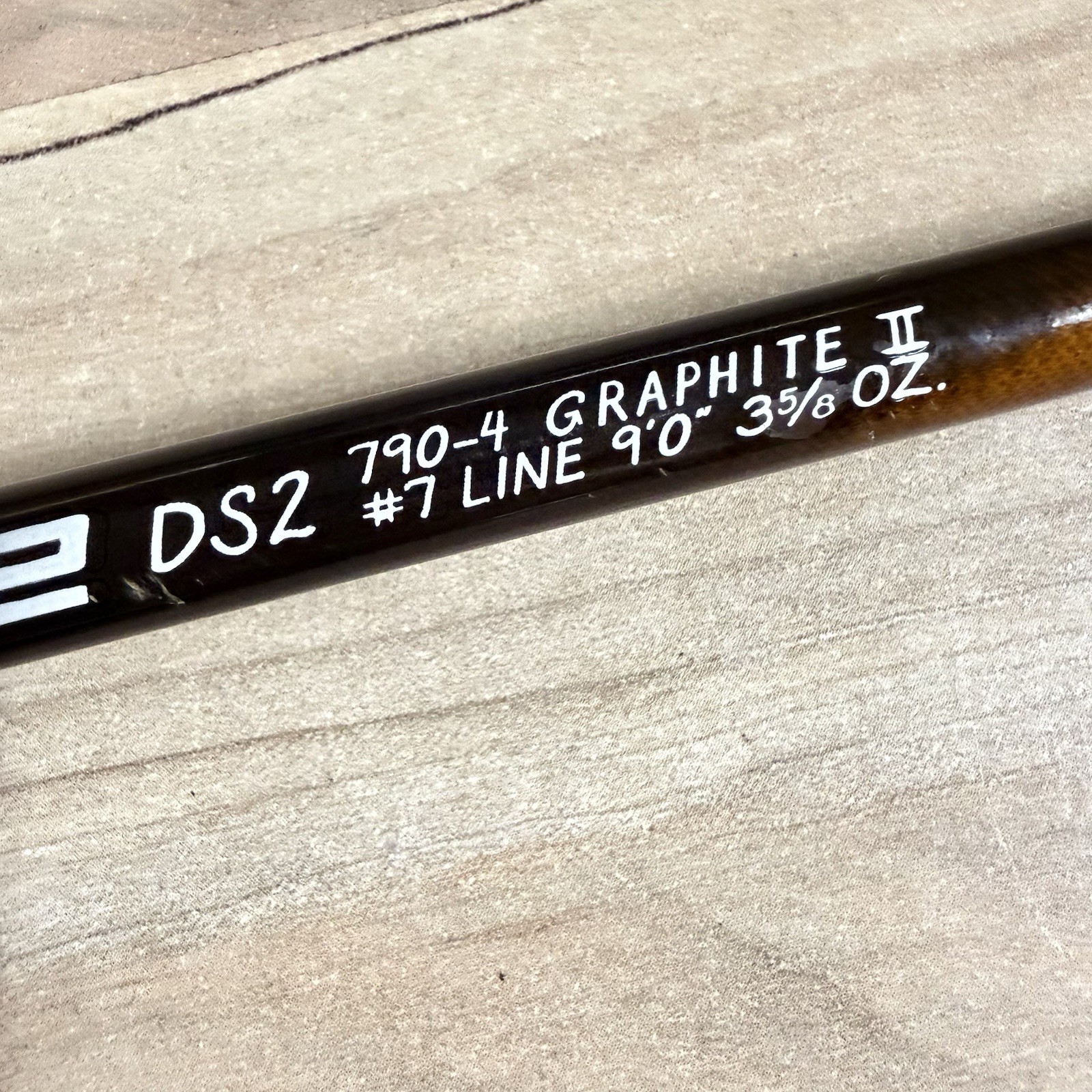 Sage Graphite II DS2 790-4 #7 Fly Fishing Rod 9’ W/Case & Warranty Card