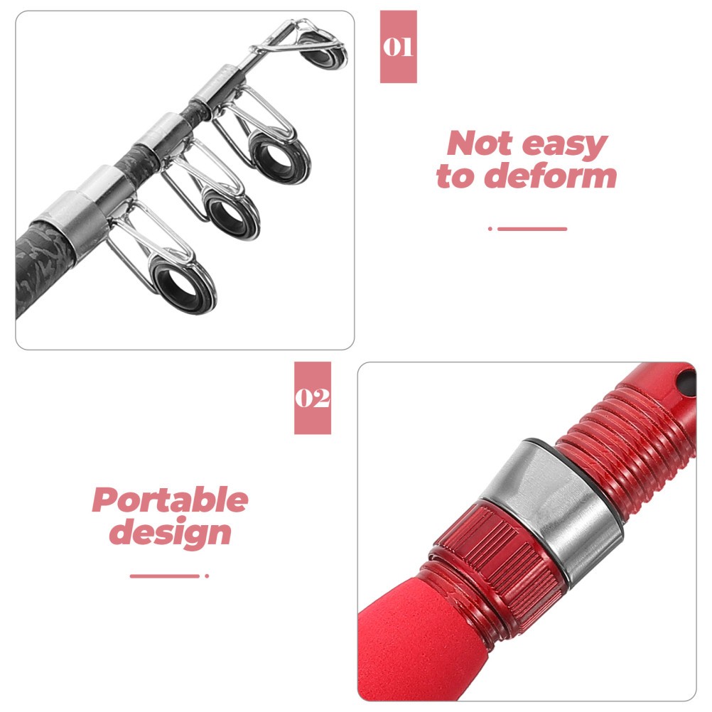 Small Short Fishing Pole Outdoor Fishing Rod Professional Angling Pole Short