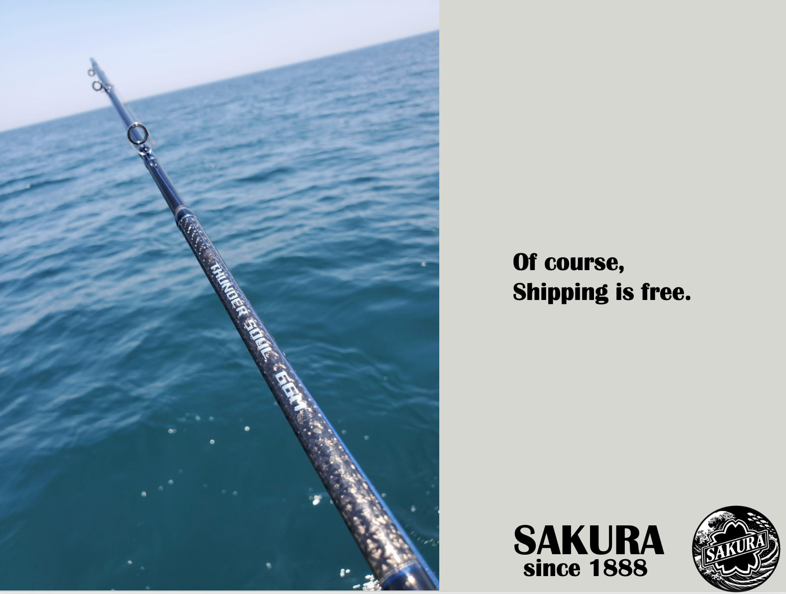 Lure Fishing Rod From Japan Vertical Jigging Sea Bream Glass Carbon SAKURA pole