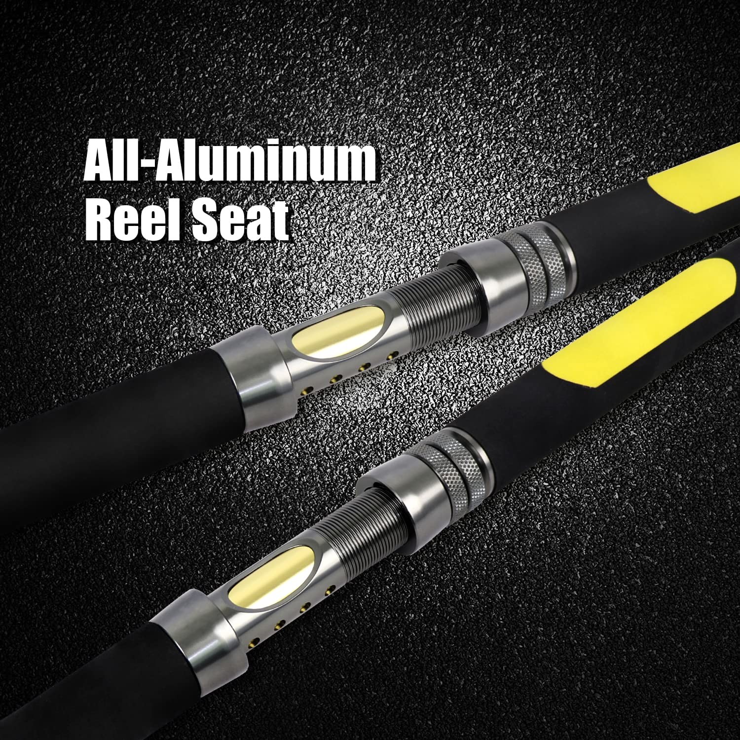 Fiblink Catfish Fishing Rod 1 Piece/2 Piece Cat Catfish Rod Portable Travel