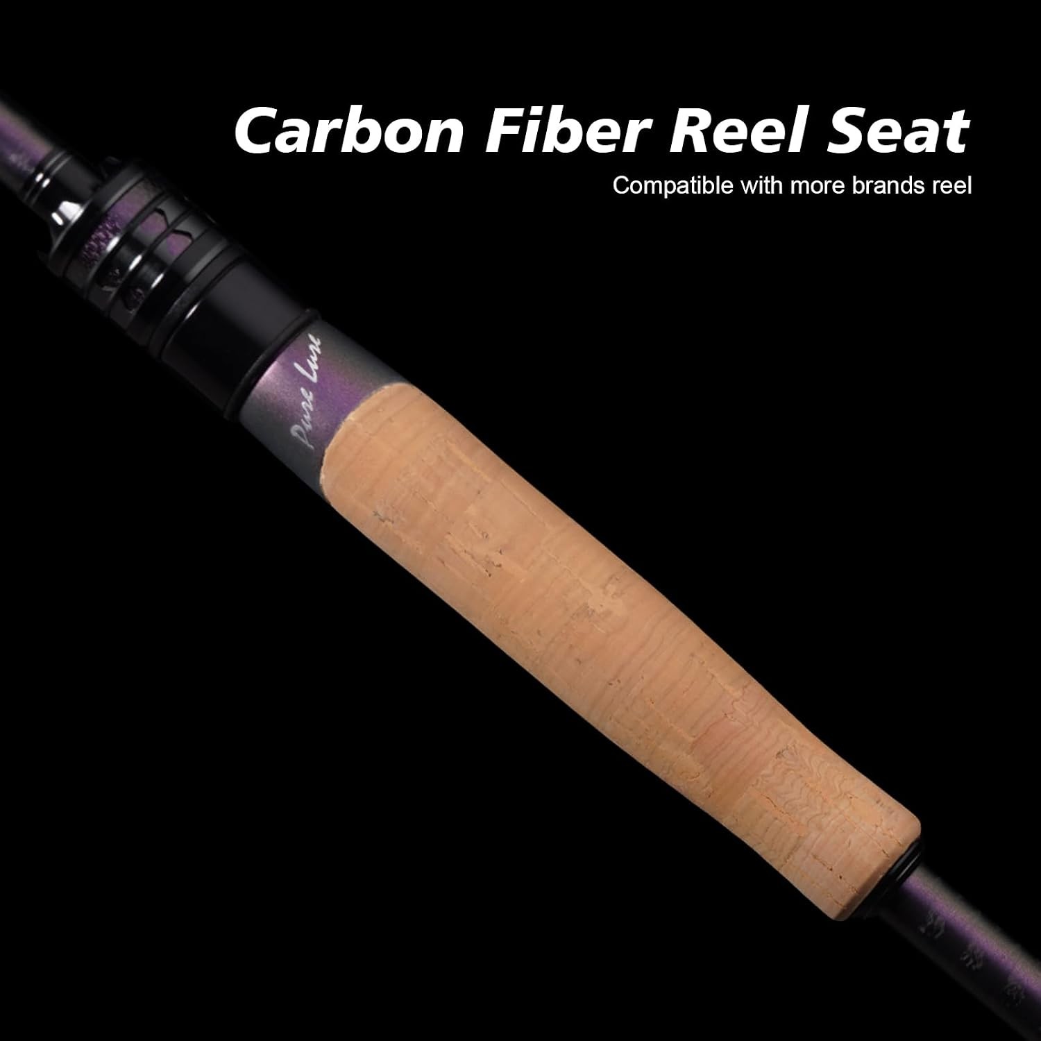 PURELURE ACUTEVIOLET Bass Fishing Rod Regular Fast Action Jerkbait Rod 2 Piece