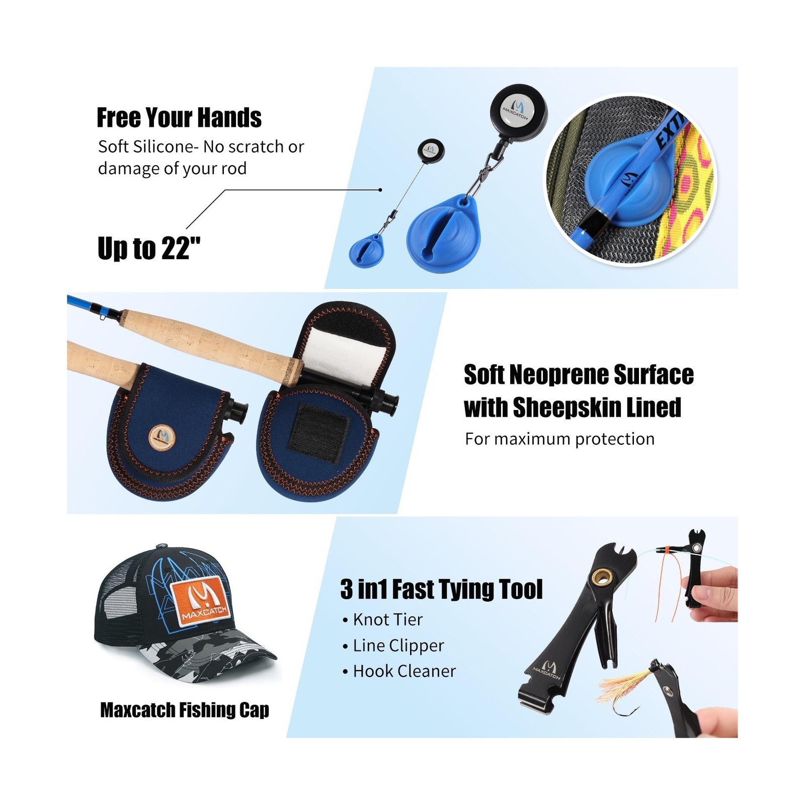 Maxcatch Extreme-X Fly Fishing Rod and Reel Combo, 3-8wt Complete Starter Fis…