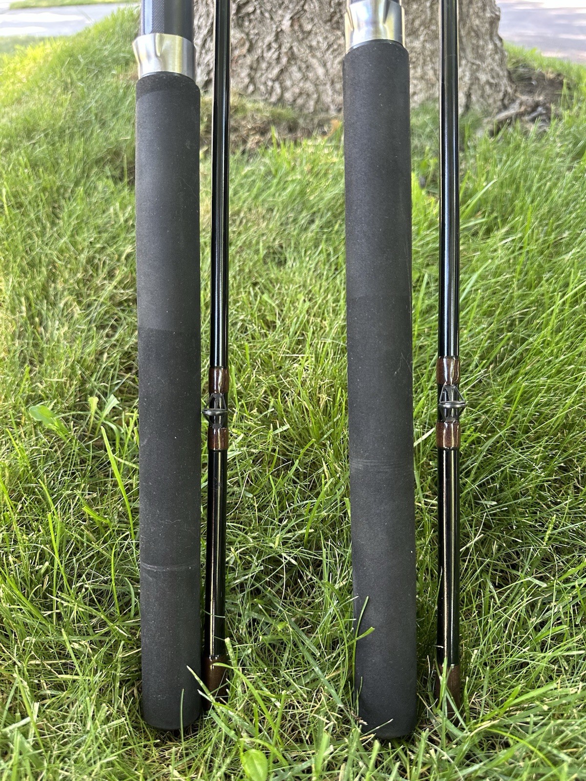 2 Cabelas Depthmaster Trolling Series Fishing Rods 8′ Downrigger Model DR-80M