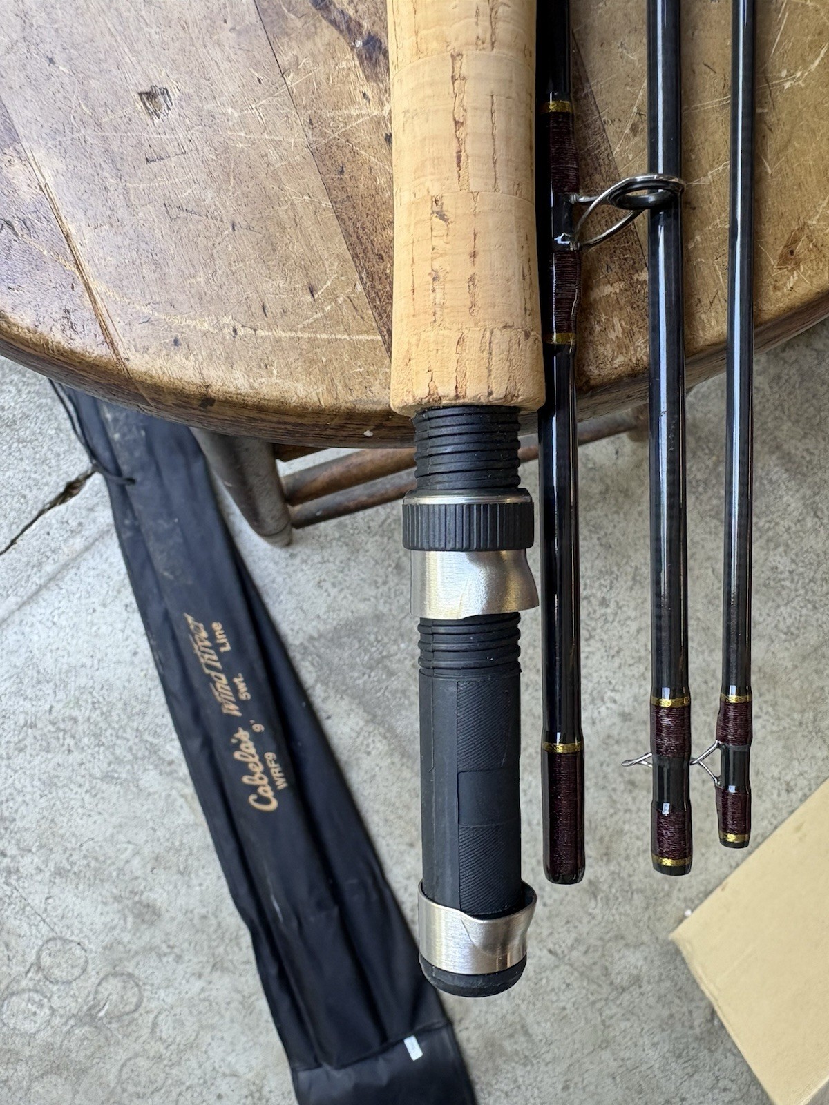 Cabela’s Wind River WRF9 9 Ft FLY Fishing Rod 5 Wt Line With Sleeve Appears NOS