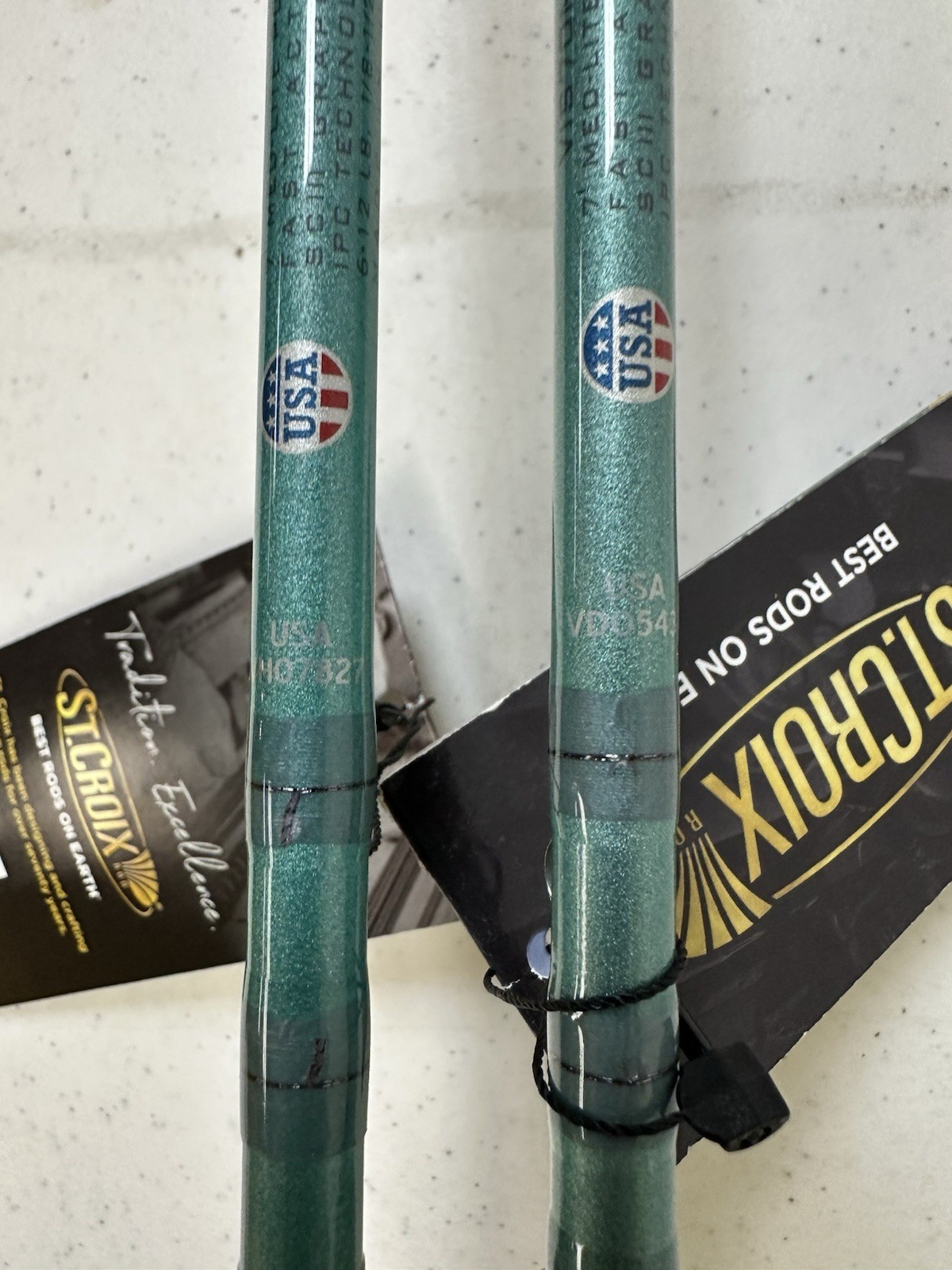 TWO St. Croix Avid Series 7′ Medium Light Fast Spinning Rods VIS70MLF
