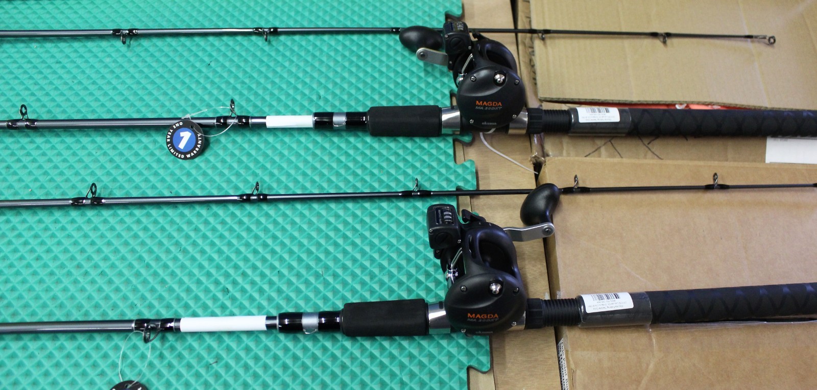 Okuma GLT Combo 7′ 10″ Rod CP-PB-7101MT/MA 20DXT Reel 4-Pack