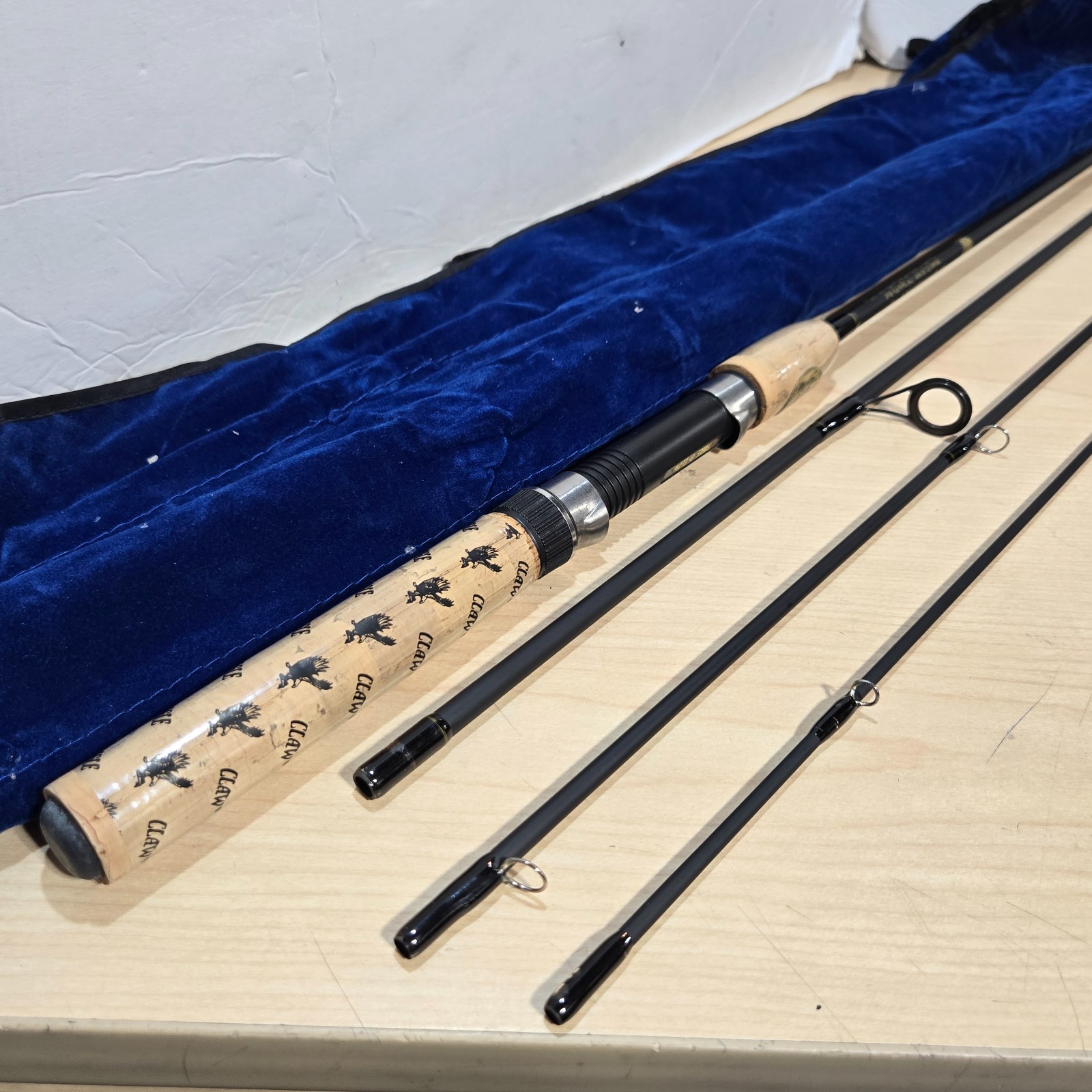 Eagle Claw Trail master ZLIII600 Spinning & FLY pole Fishing rod 7′ 6″🍒