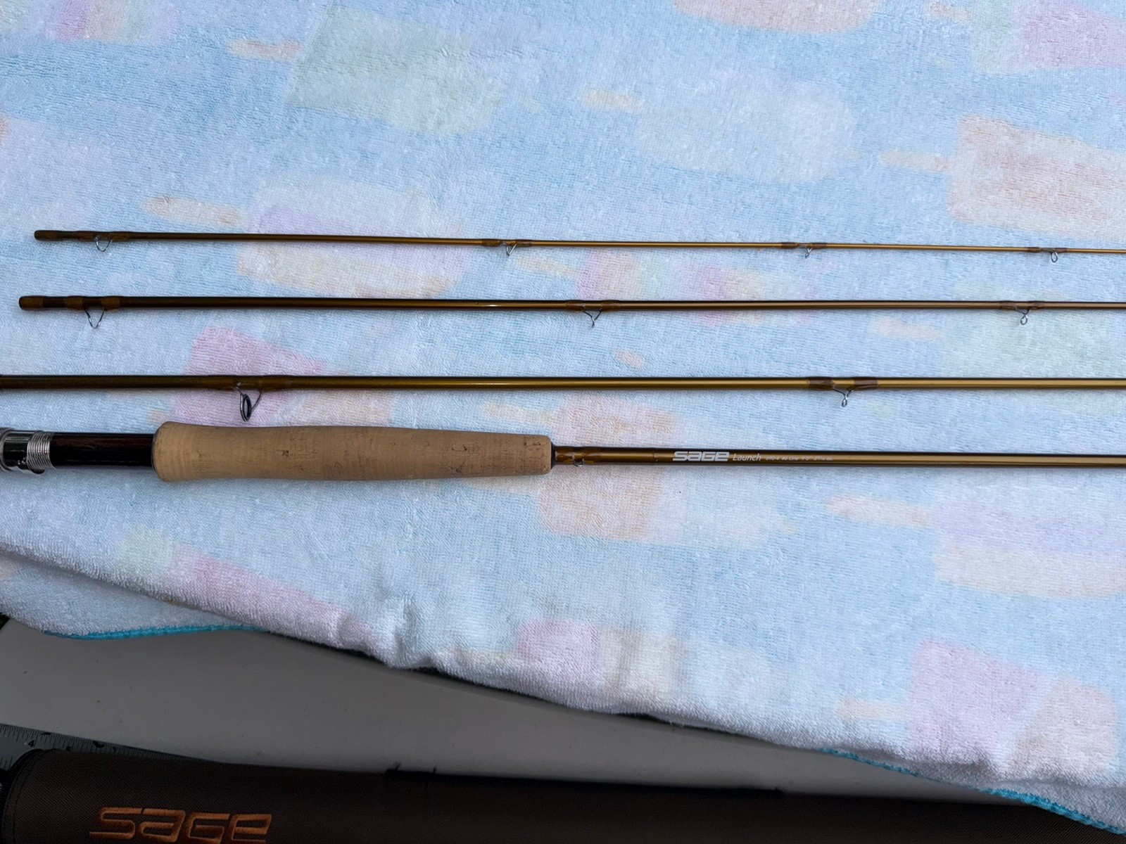 Sage Launch 690-4 Fly Fishing Rod. 9’ 6 Wt. W/ Tube.