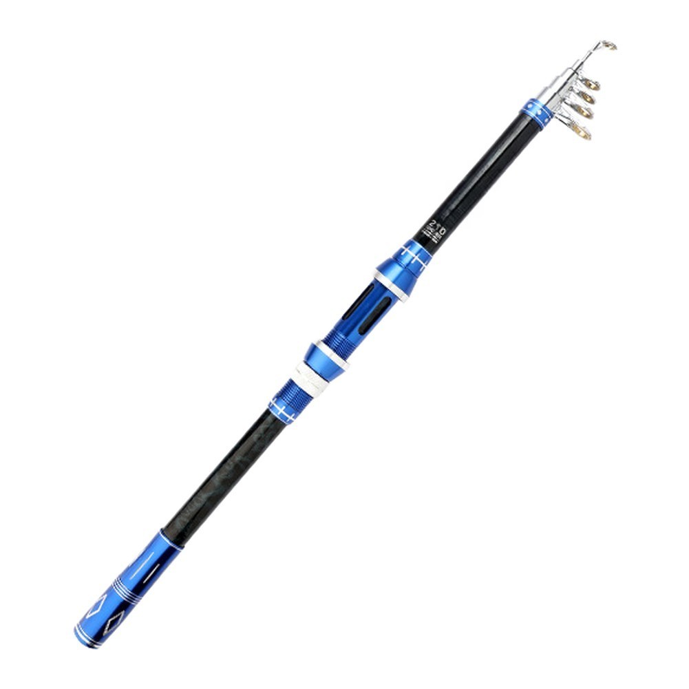 Compact Telescopic Sea Fishing Rod 45cm Closed 1.8-2.7m for Travel Surf Fishing