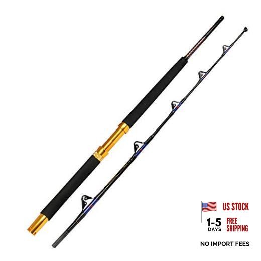 Saltwater Fishing Trolling Rod 1 Piece/2 Piece Heavy Roller Rod Big Game
