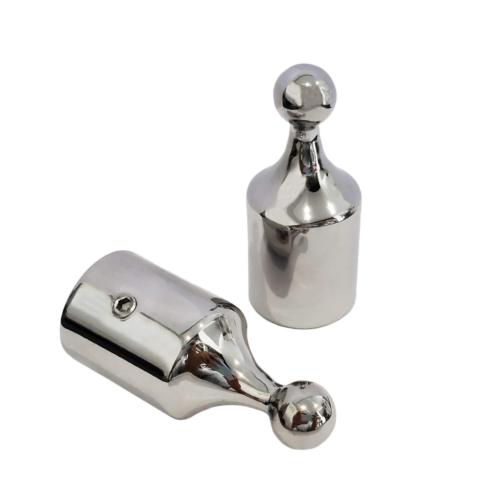 Pair of 316SS Heavy Duty Bimini Top Stainless Steel End Ball 7/8″ or 1″ ID Ma…