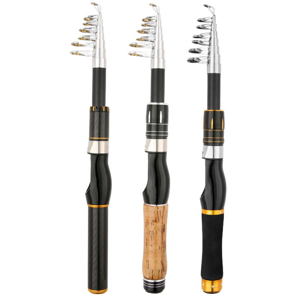 Portable Telescopic Fishing Rod Sea and Freshwater Use 1 8 to for 2 1 Meter Long