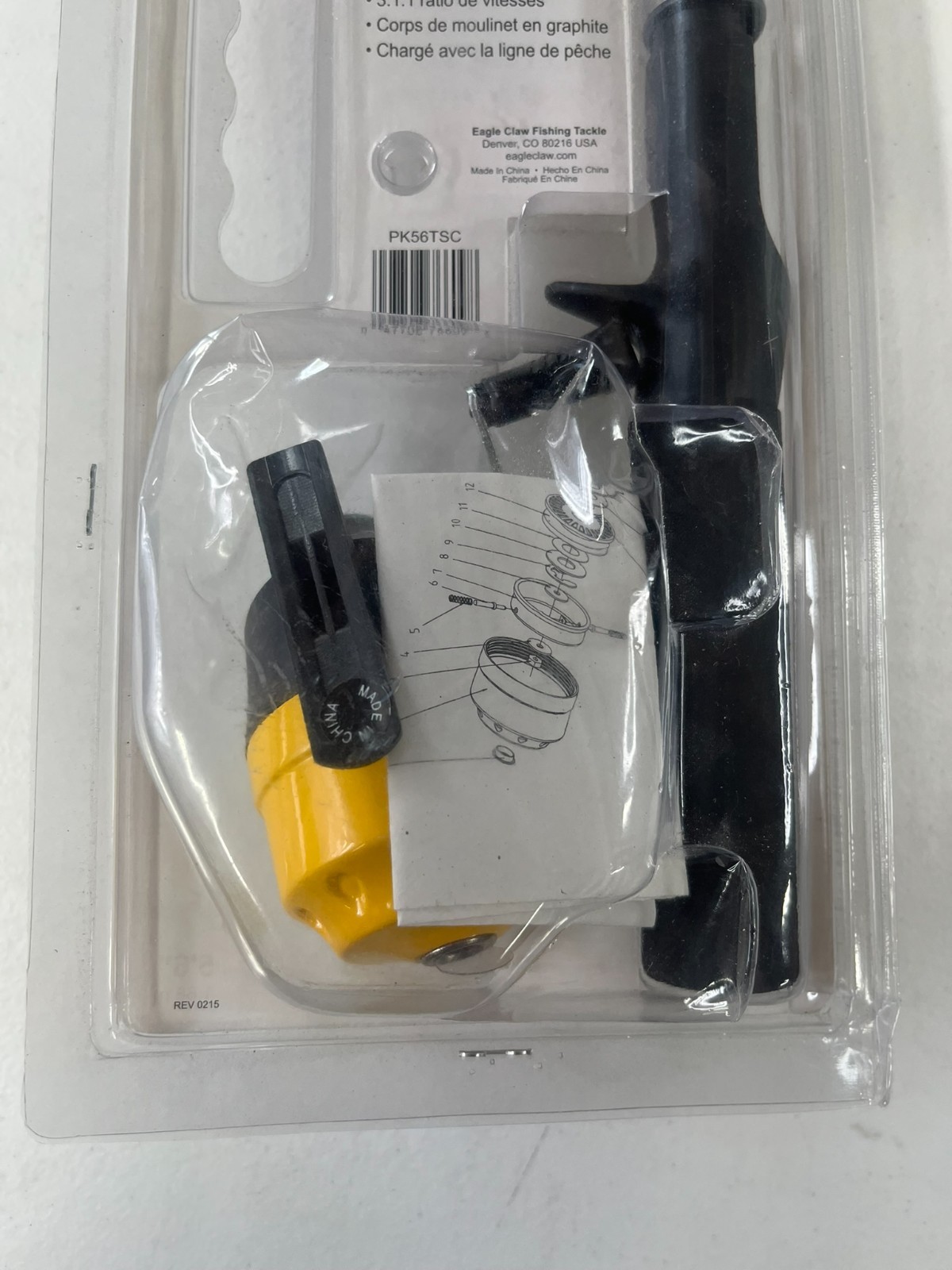 EAGLE CLAW “PACK IT” Telescoping Spincast FISHING Reel And Rod Combo NEW