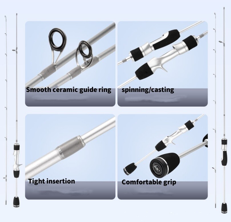 1.68M 1.8M Trout Fishing Rod Portable Ultra Light Rod Carbon Fiber Spinning Pole