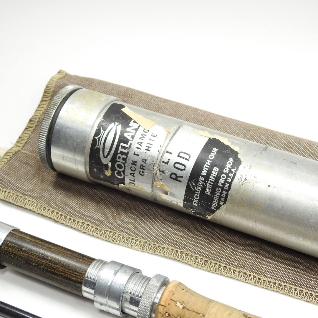 Cortland “Black Diamond” Fly Fishing Rod. 8’ 6” 6wt. W/ Tube and Sock.