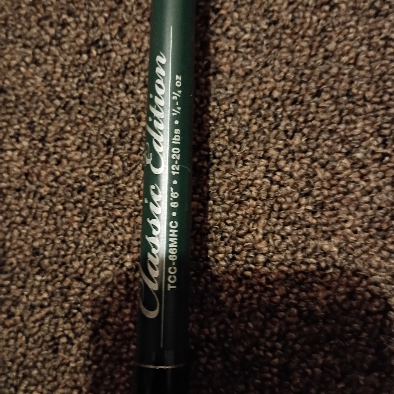 TOURNAMENT CHOICE Classic Edition 6′ 6″ Casting Rod – Green – Vintage