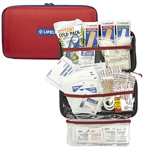 LIFELINE DELUXE HARDSHELL FOAM FIRST AID KIT (121PC)