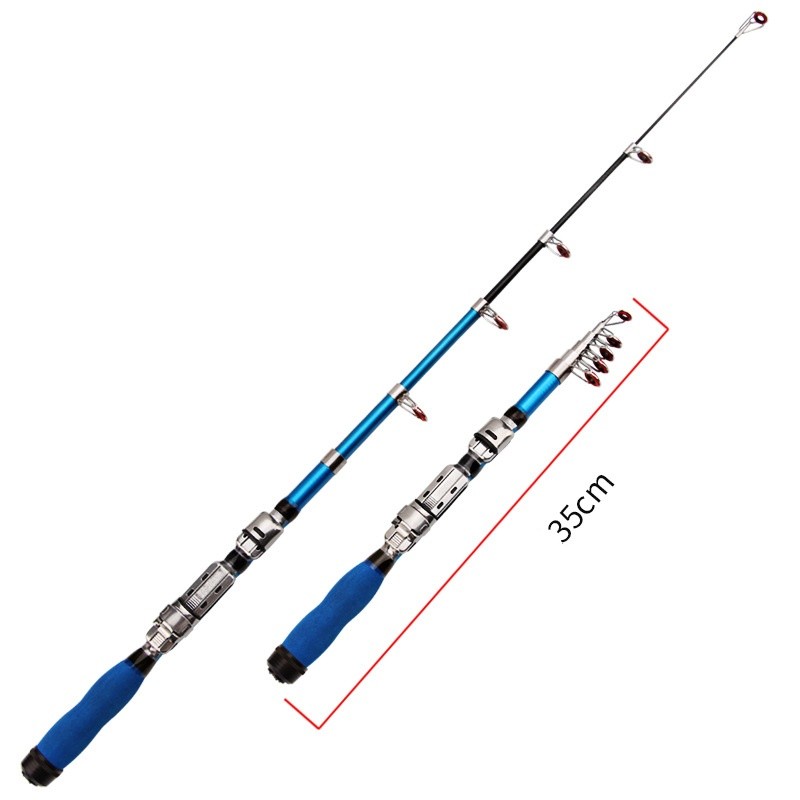 Telescopic Fishing Rod Pole 1.0-2.3M Portable Small Short Sea Pole Mini Sea Fish