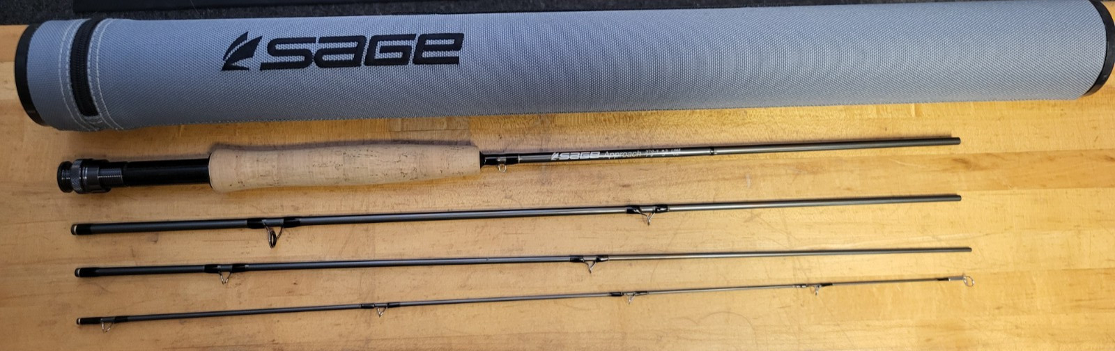 Sage Approach 370-4 7′ 3wt 4pc Fly Fishing Rod Graphite III Excellent condition