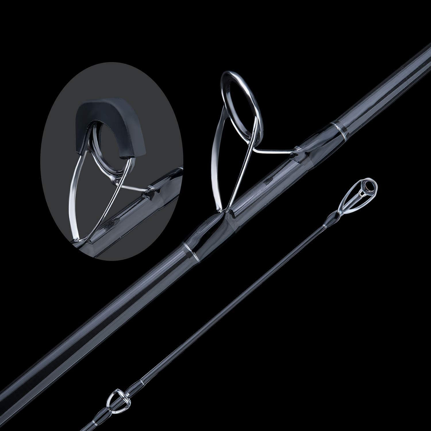Saltwater Surf Spinning Fishing Rod Carbon Travel Beach 2-Pieces 9’/10’/11’/12′