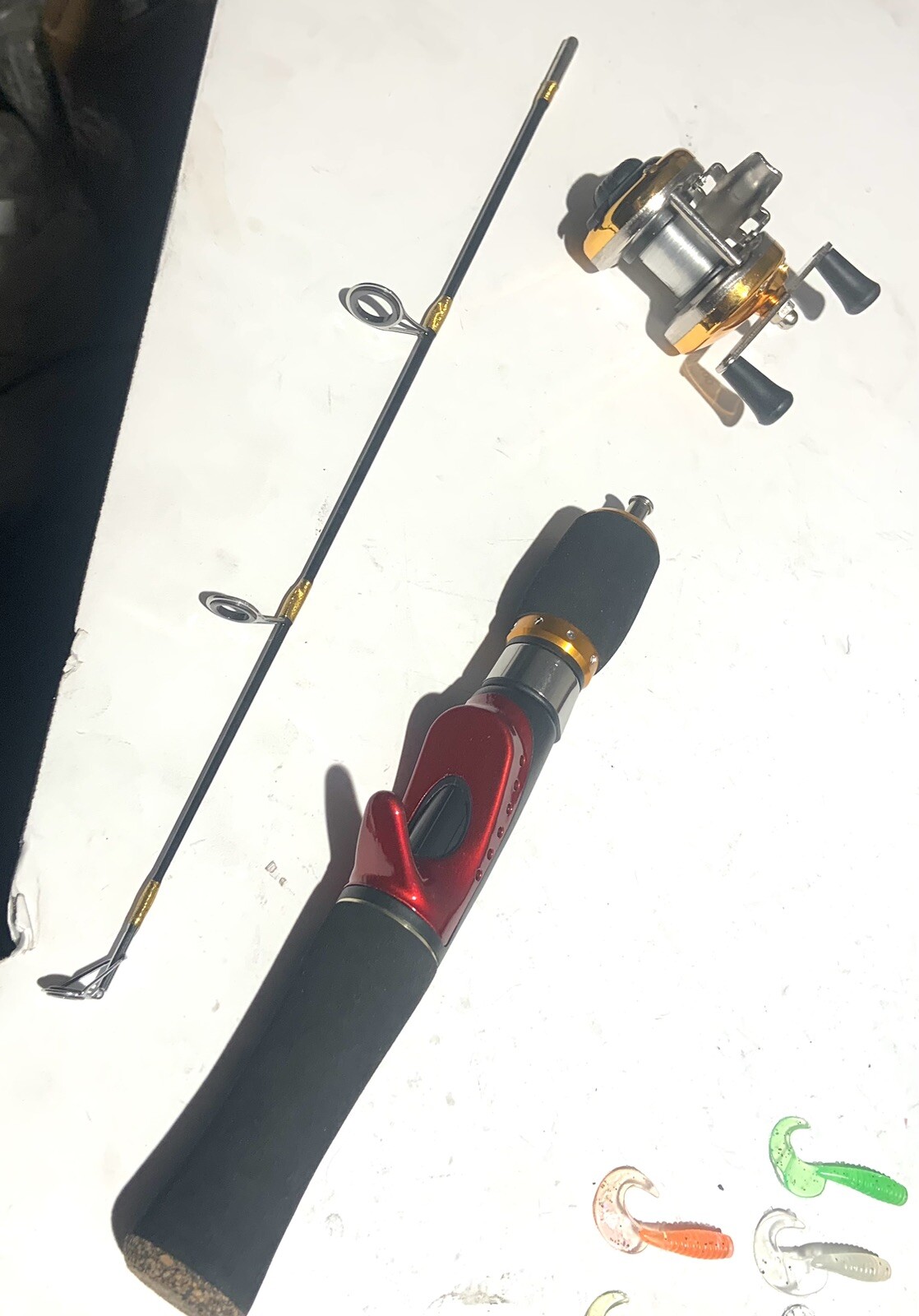 Combo Mini Fishing Pole Kit Fishing Rod Spinning Reel Combo Kit X 3