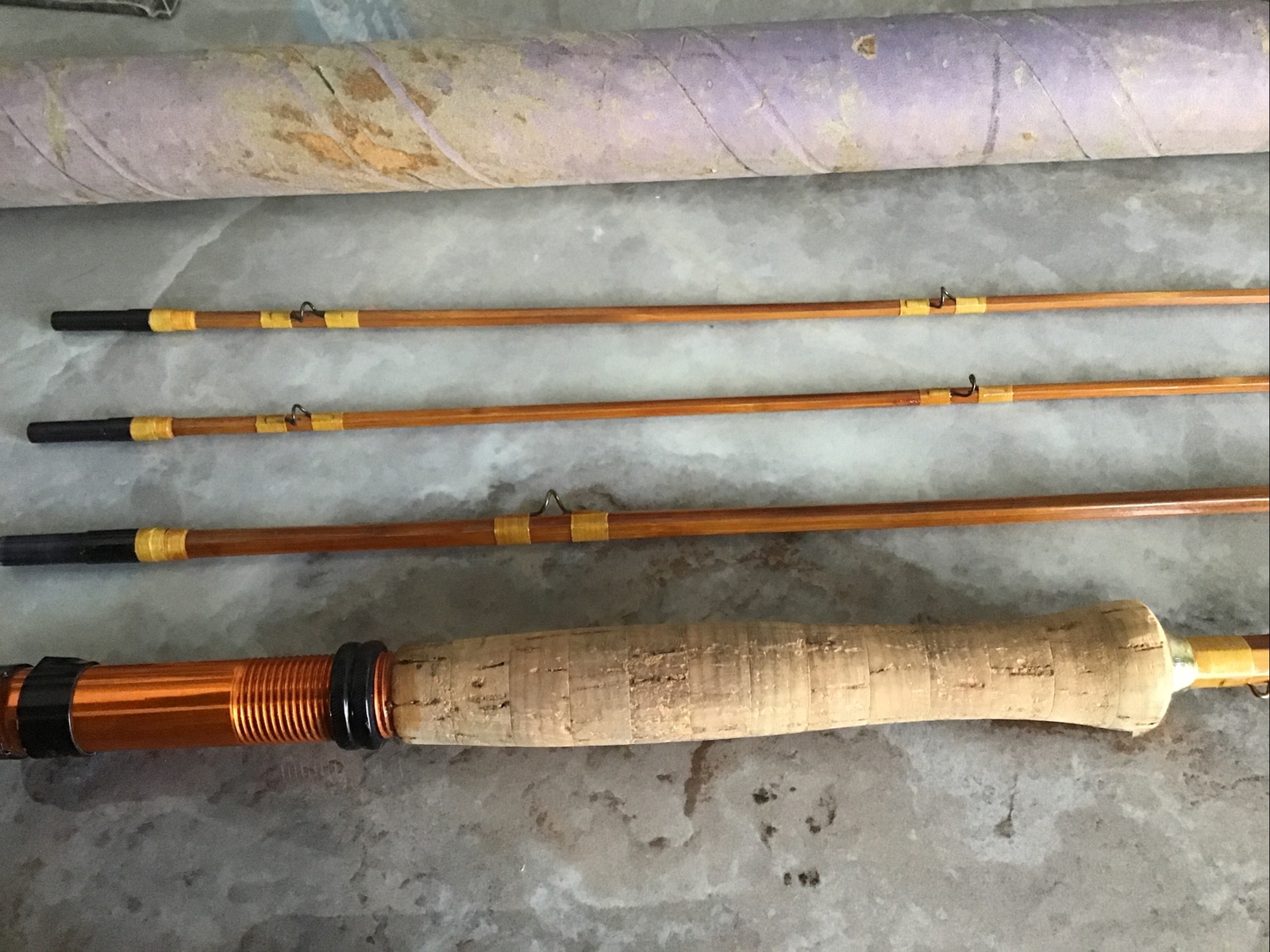 JAMES D STAFFORD 9’0” Split Bamboo Fly Rod with FULL LENGTH EXTRA TIP!! R12