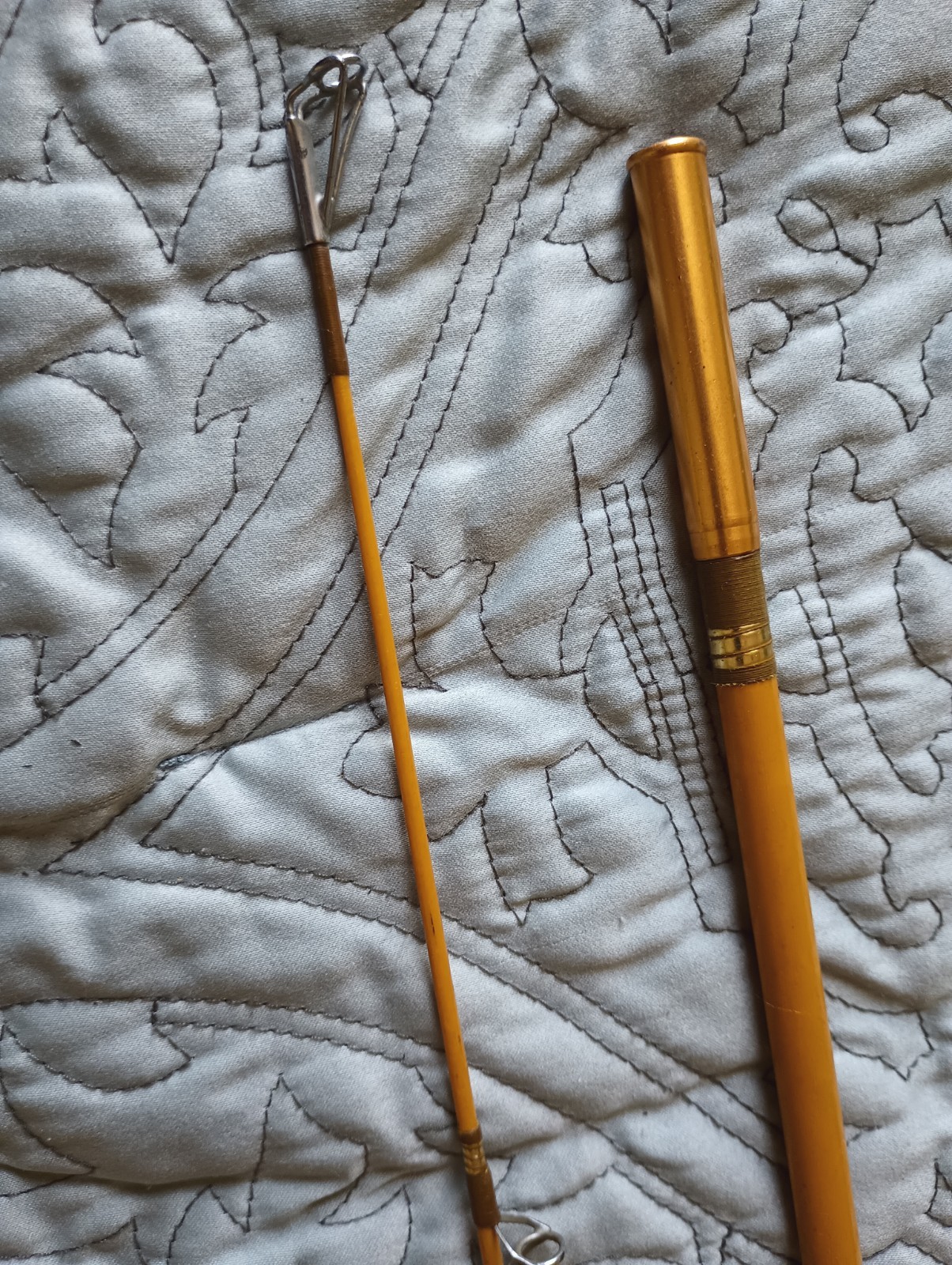 Vtg Rare REEDER Earl MFG Co 2pc Spinning Boat Rod 8’8″ Vancouver WA & Rod Caddy
