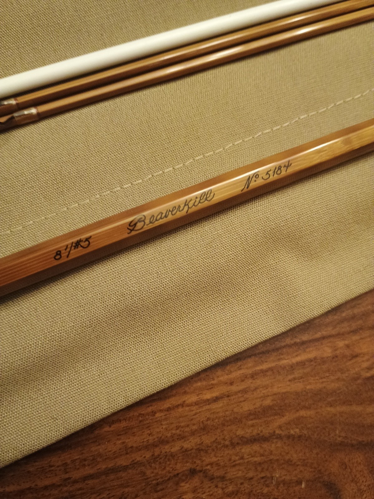 VINTAGE THOMAS & THOMAS BEAVERKILL BAMBOO FLY ROD 8’0” #5 SERIAL #5184 2/2