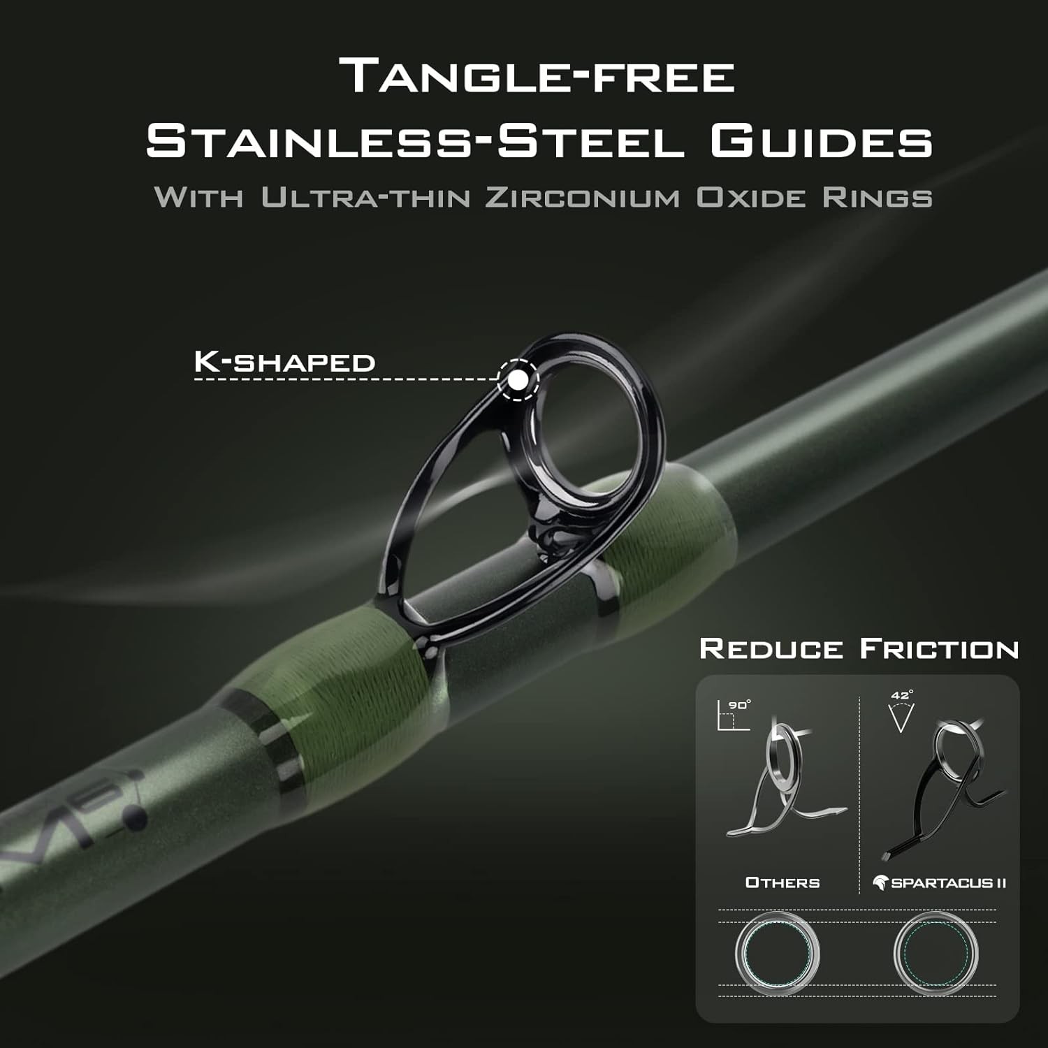 KastKing Spartacus II Fishing Rods – IM6 Graphite Blanks Casting & Spinning Rods