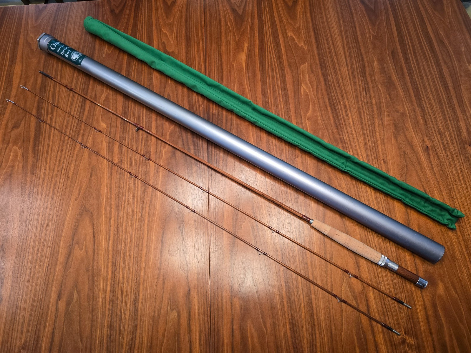 Orvis Impregnated Battenkill Bamboo Fly Rod 7’ – 3 3/8 oz. 6wt. W/ Tube & Sock.