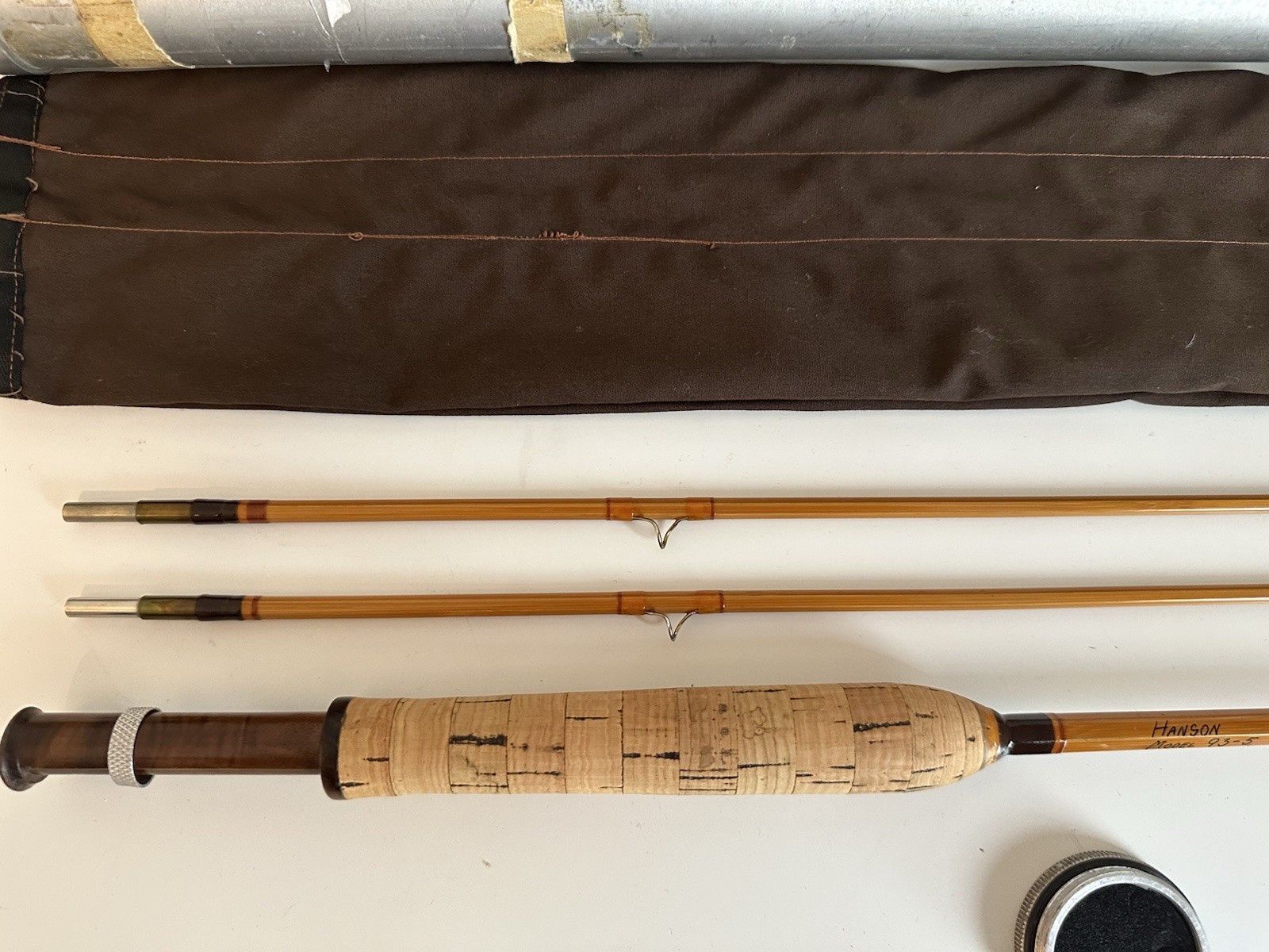 Leon Hanson 7’6” 5wt 2/2 Bamboo Fly Rod – Solid Built
