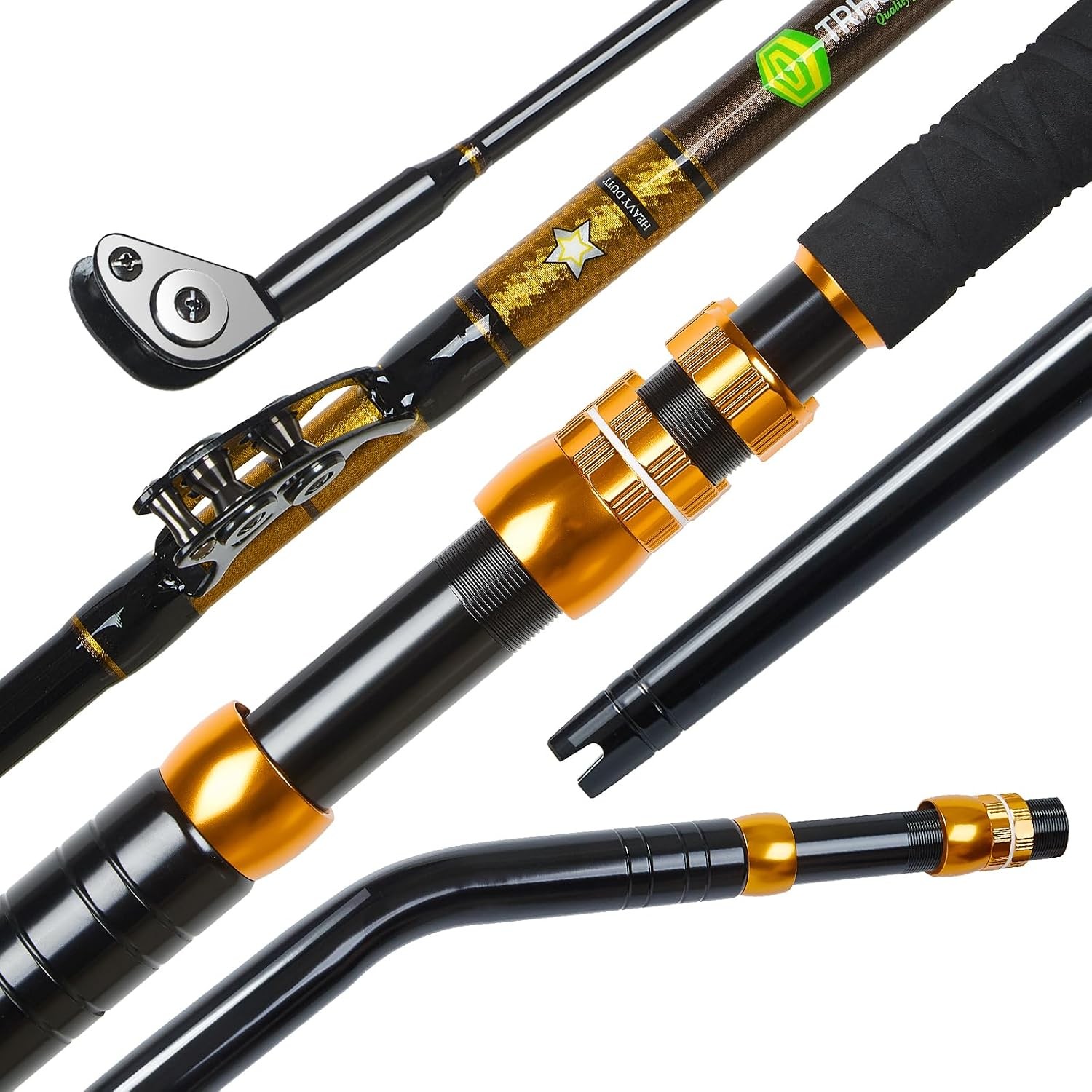 Heavy-Duty Offshore Boat Trolling Fishing Rod