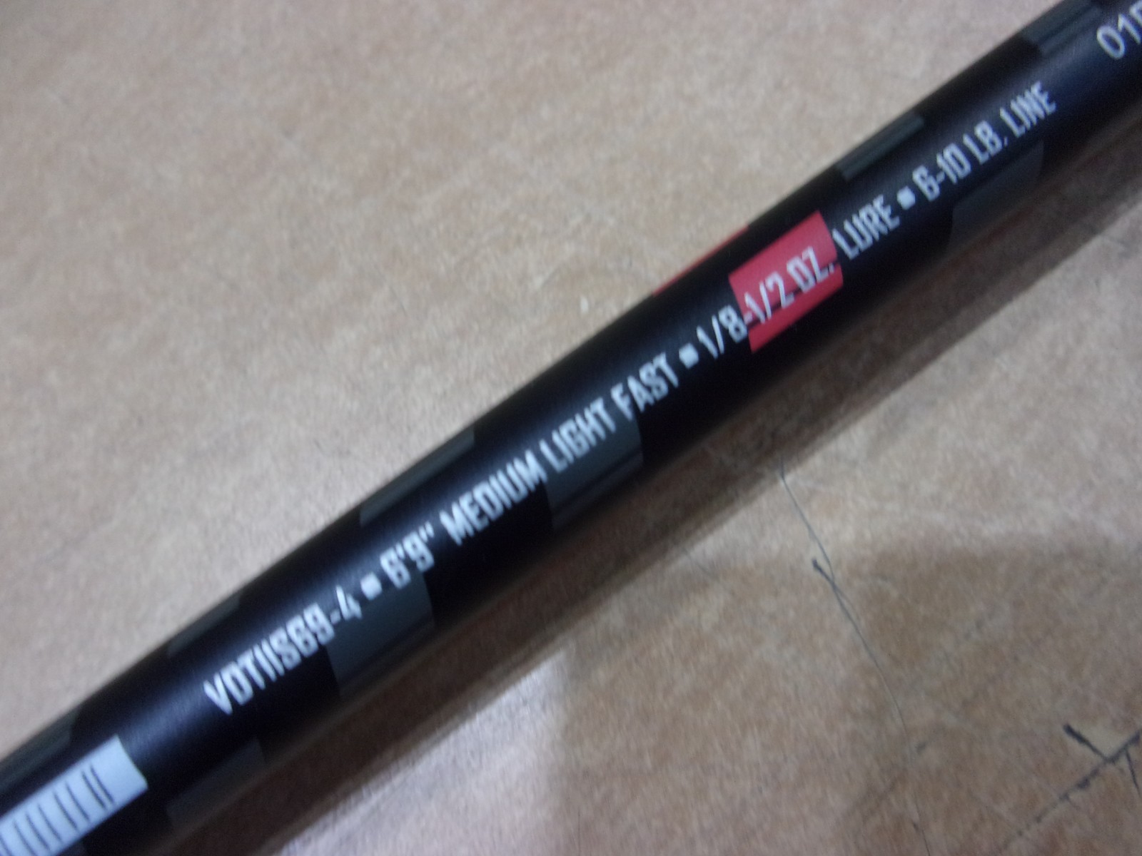 ABU GARCIA VENDETTA SPINNING ROD 6 foot 9 inch Medium Light power