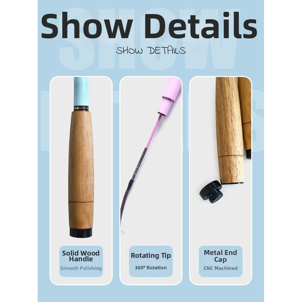 Collapsible For Mini Fishing Rod Carbon Fiberglass for Stream Use 34.5cm