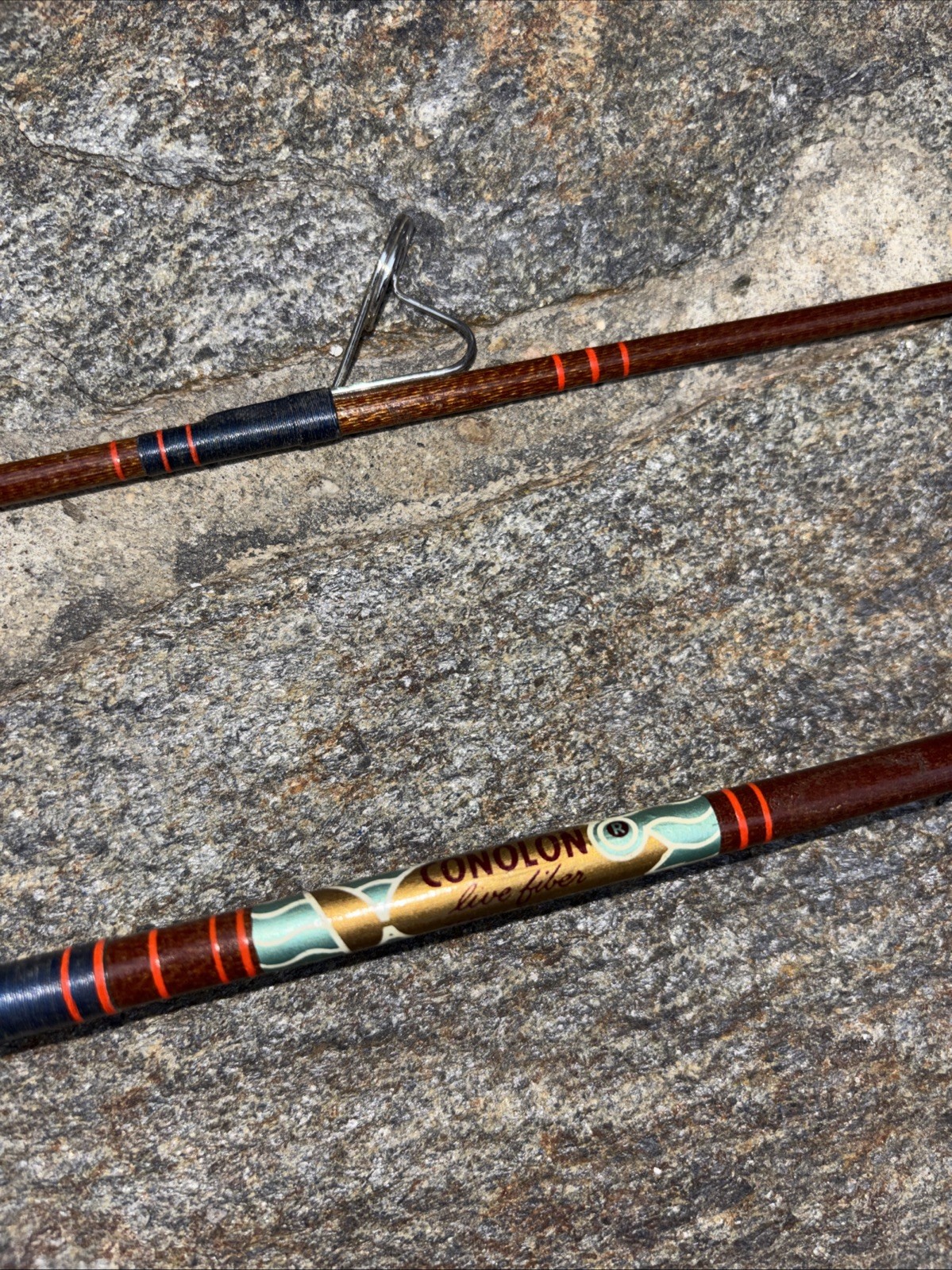 Vintage CONOLON Live Fiber Teeny Tiny 6105 Fly-Ultralight Spinning 5’6″ Rod USA