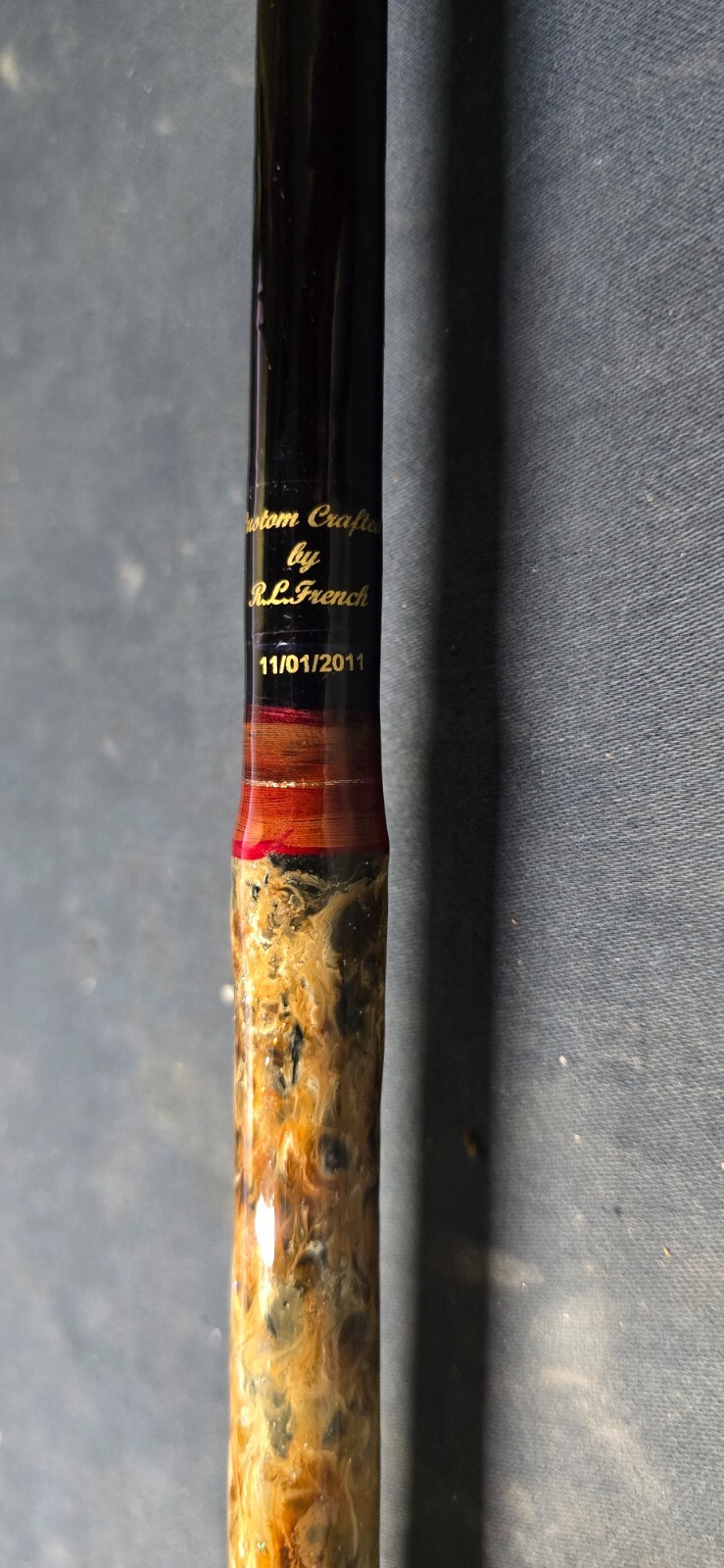 13′ LAMIGLAS SPEY IM7 5 PC 2 HANDED 10 WT TRAVEL FLY ROD W/ CUSTOM CASE #1017671