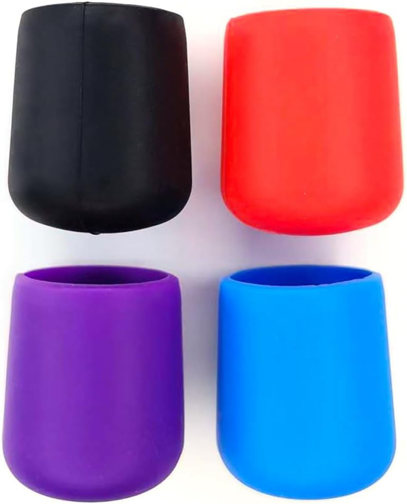4 Pcs Fishing Rod Butt Cap Silicone Rod Butt Cushion Protect the Butt End of Rod