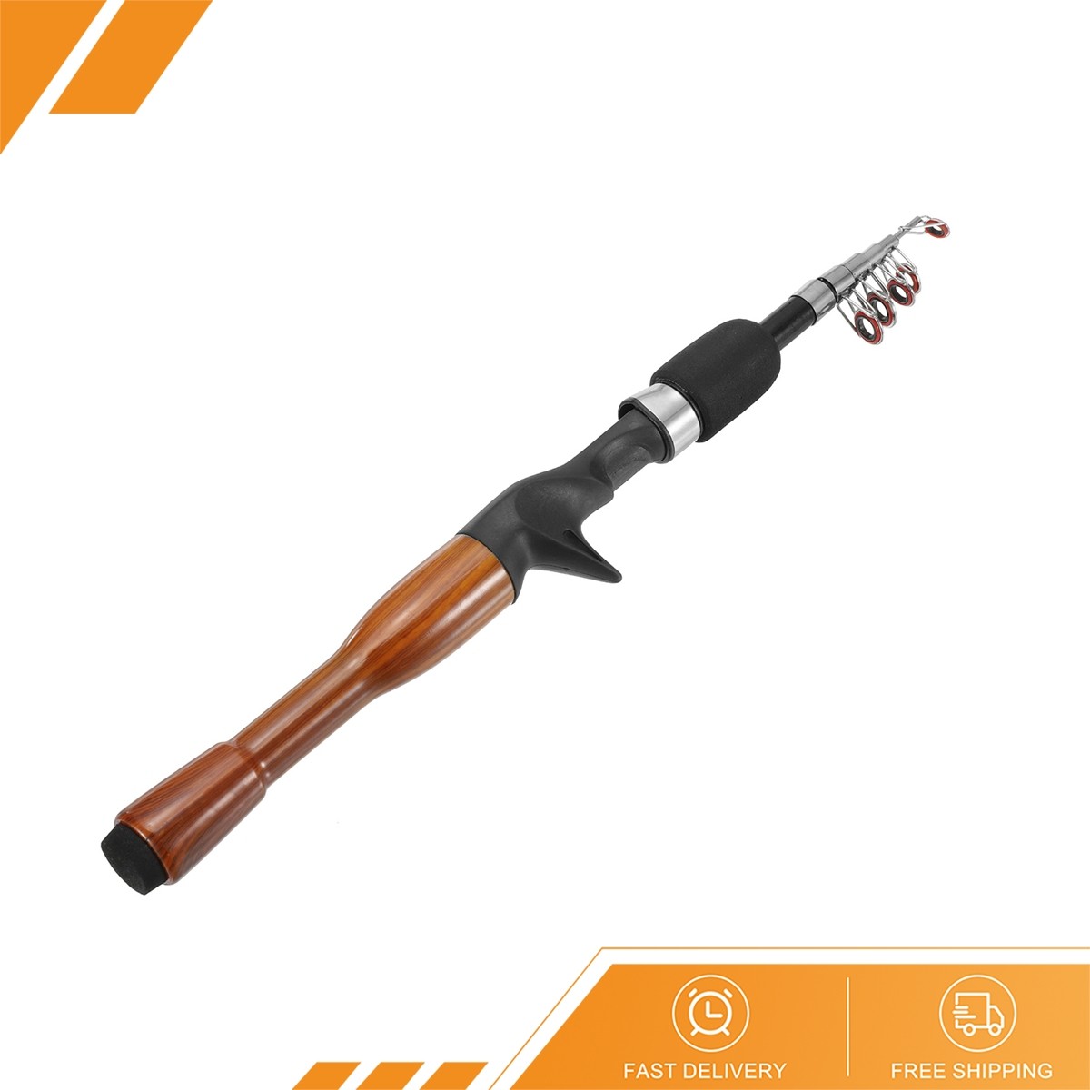 4.3Feet Telescopic Fishing Rod Fiberglass Collapsible