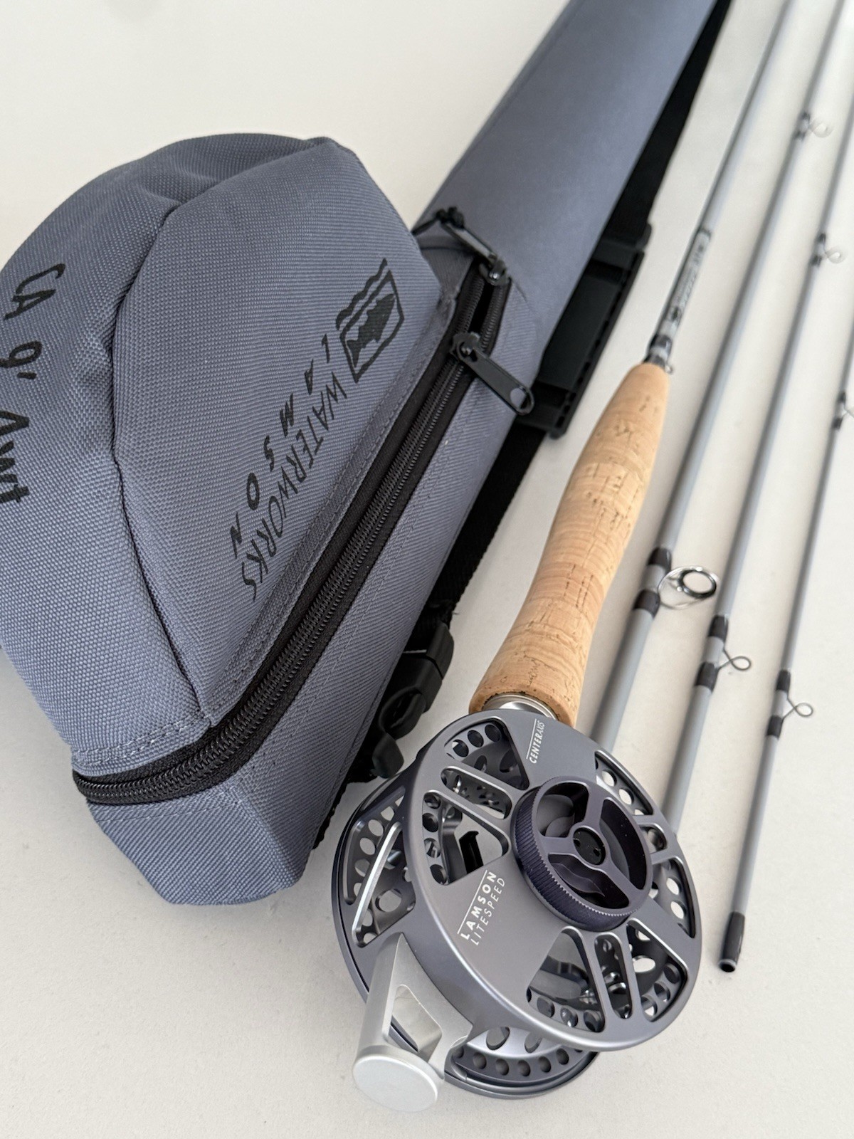 **BEAUTIFUL** 🔥 WATERWORKS LAMSON CENTER AXIS 4wt. 9’ft~4pc Fly Rod!! 🔥~LQQK~