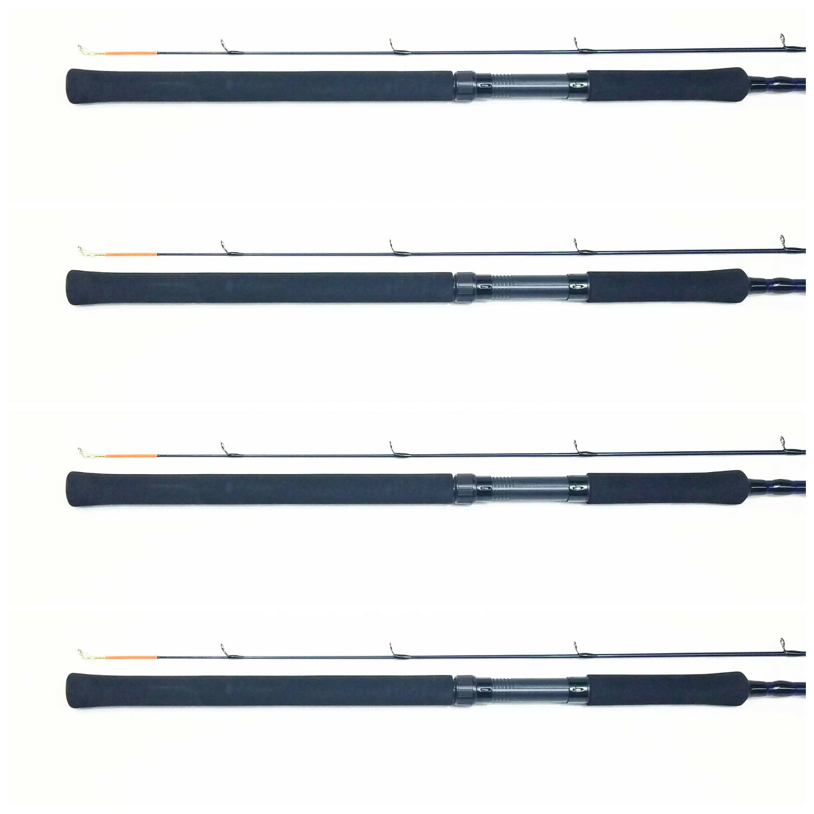 SET OF 4 BnM PRO STAFF TROLLING RODS CRAPPIE POLE 2ea 12′ and 2ea 14′
