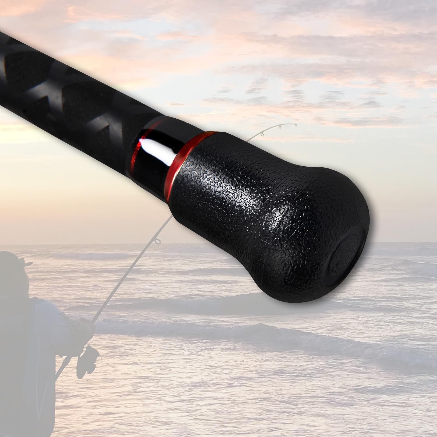 Lightweight Graphite Travel Fishing Rod – 2-Piece/4-Piece Surf Spinning Rod