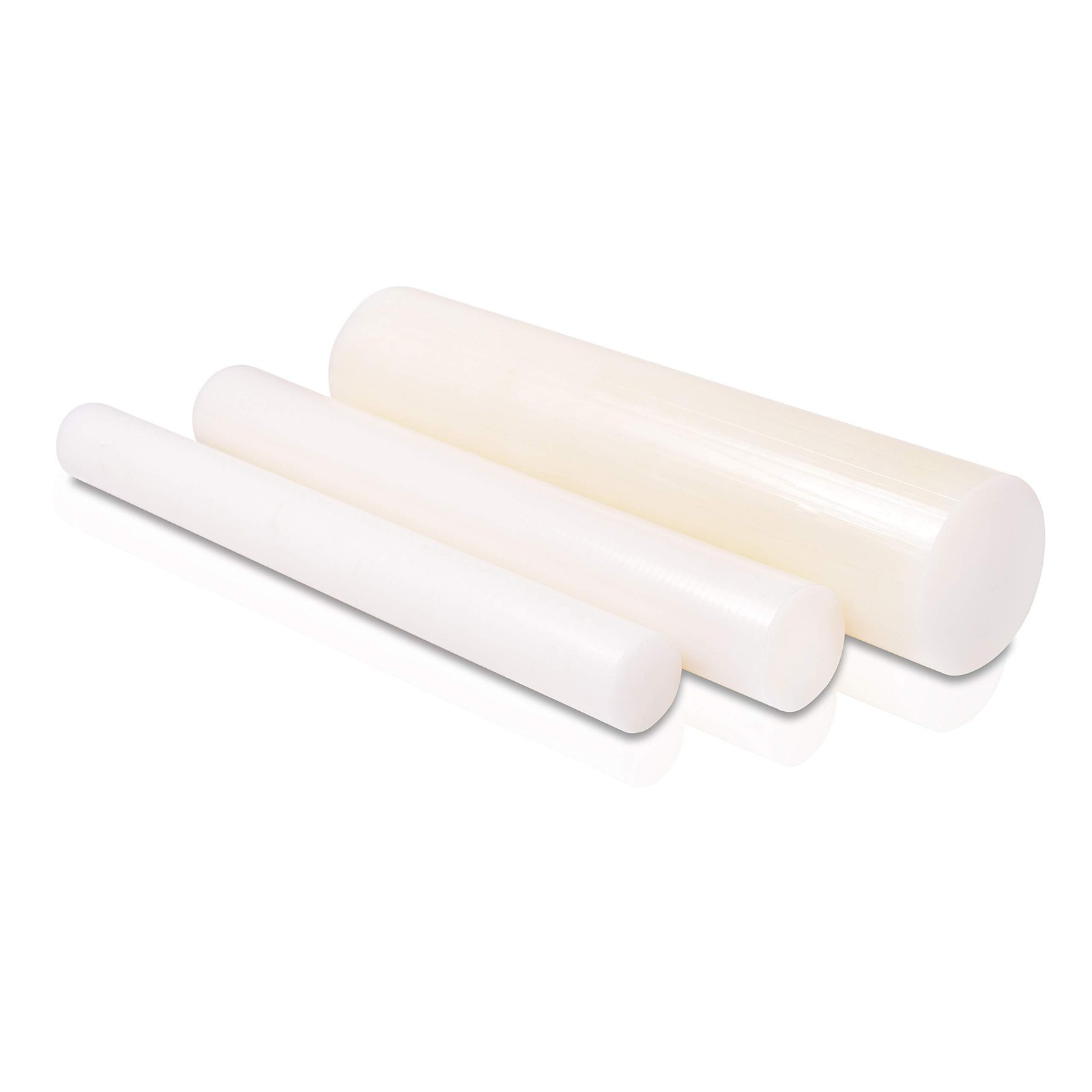 Nylon 6/6 Plastic Round Rod 5/8″ Diameter, 12″ Length – White Color