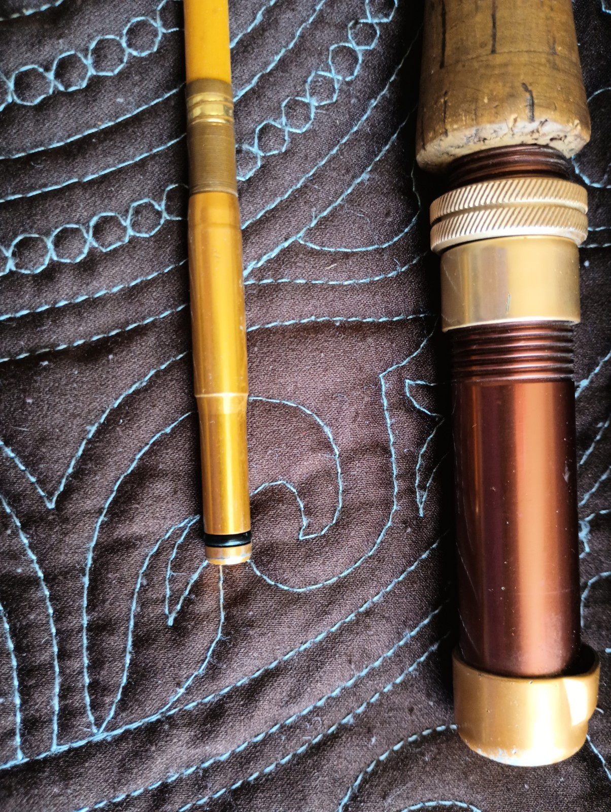 Vtg REEDER Earl MFG Co. 2-Piece Fly Rod 8’7” Made Vancouver, WA Tube & Sock