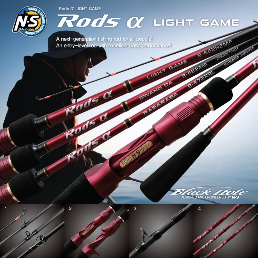 NS BLACK HOLE Saltwater Baitcasting All-Round Jigging Game Rod RODS-A B-662H2MF