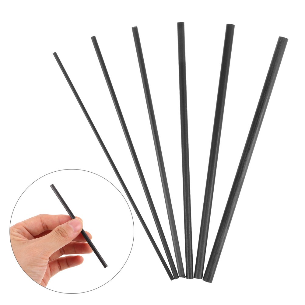 18Pcs Carbon Fiber Rod Repair Supplies Durable Fishing Pole Fixing Kit Black